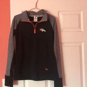 Denver Broncos quater zip.